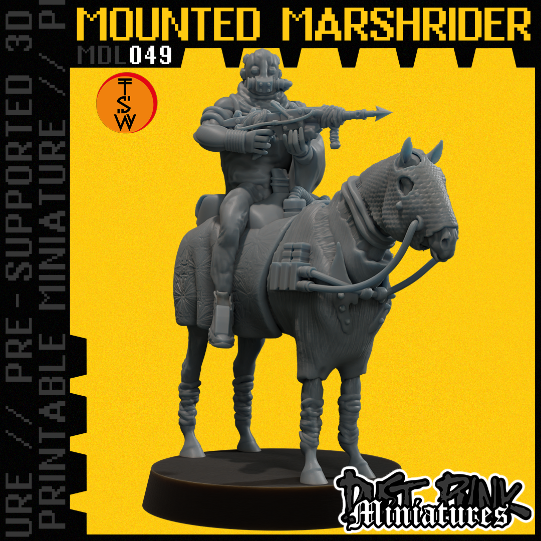 MDL049 MOUNTED MARSHRIDER [PRE-SUPPORTED]